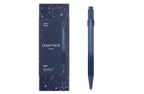 CARAN Dβ€™ACHE 849 COSMIC BLUE GILDED BALLPOINT PEN SPECIAL EDITION